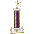 Premium Single Purple Glacier Victory Skater Trophy