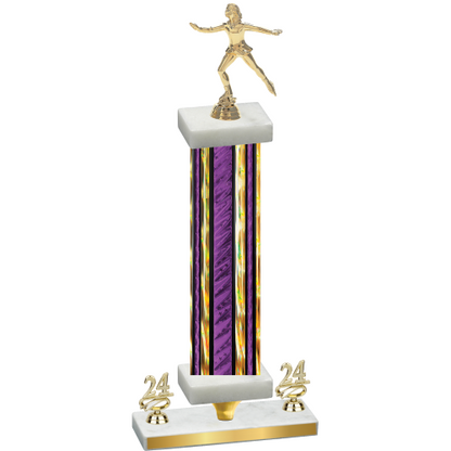 Premium Single Purple Glacier Year Skater Trophy