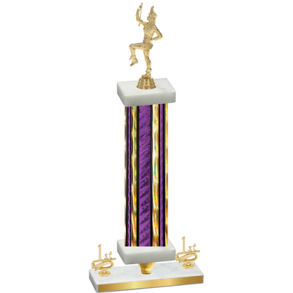 Premium Single Purple Glacier First Place Majorette Trophy