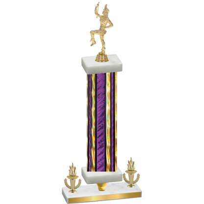 Premium Single Purple Glacier Victory Majorette Trophy