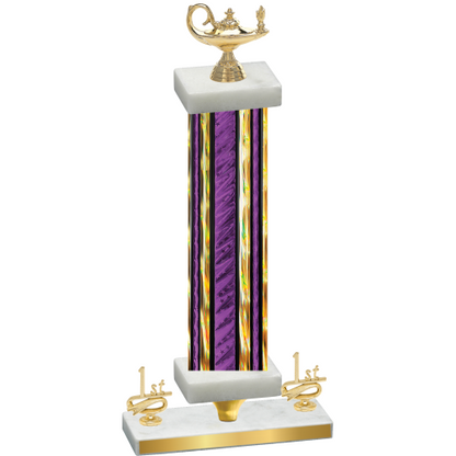 Premium Single Purple Glacier First Place Academics Trophy