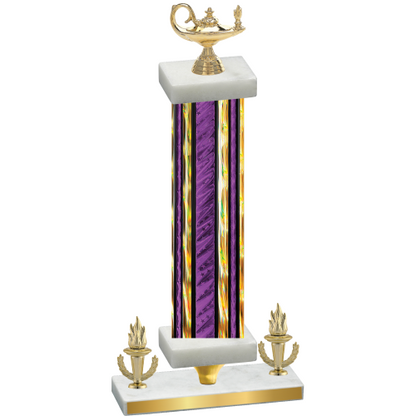 Premium Single Purple Glacier Victory Academics Trophy