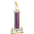 Premium Single Purple Glacier Victory Softball Trophy