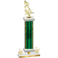 Premium Single Green Glacier Second Place Football Trophy