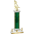 Premium Single Green Glacier Year Football Trophy