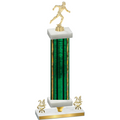 Premium Single Green Glacier Year Running Trophy