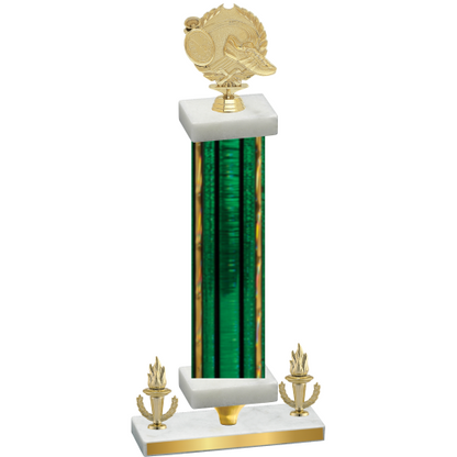 Premium Single Green Glacier Victory Running Trophy