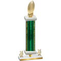 Premium Single Green Glacier Year Football Trophy