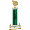 Premium Single Green Glacier Victory Tennis Trophy