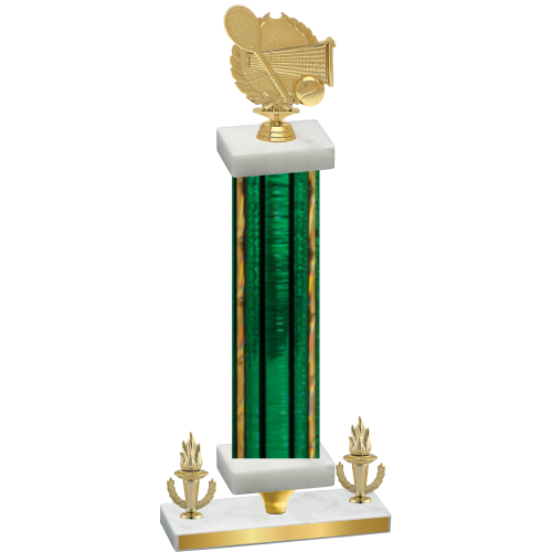 Premium Single Green Glacier Victory Tennis Trophy