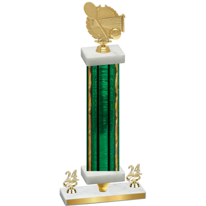 Premium Single Green Glacier Year Tennis Trophy