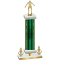 Premium Single Green Glacier Victory Wrestling Trophy