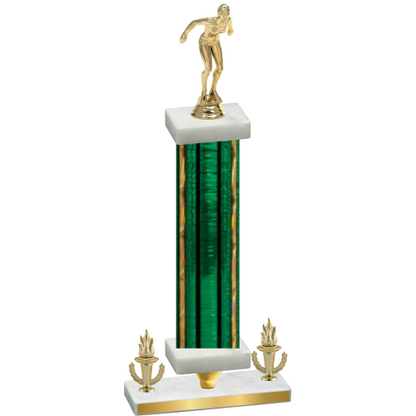 Premium Single Green Glacier Victory Tennis Trophy