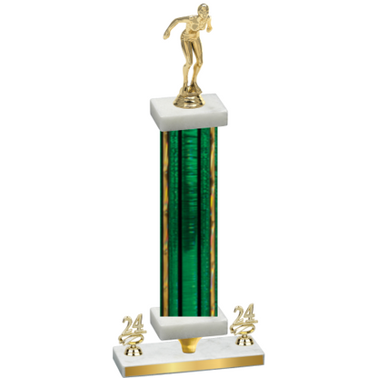 Premium Single Green Glacier Year Tennis Trophy