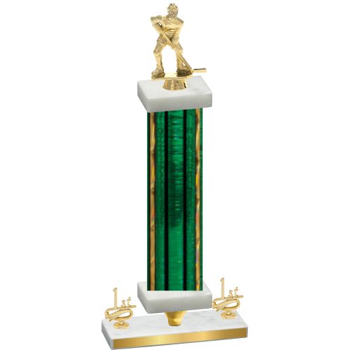 Premium Single Green Glacier First Place Hockey Trophy