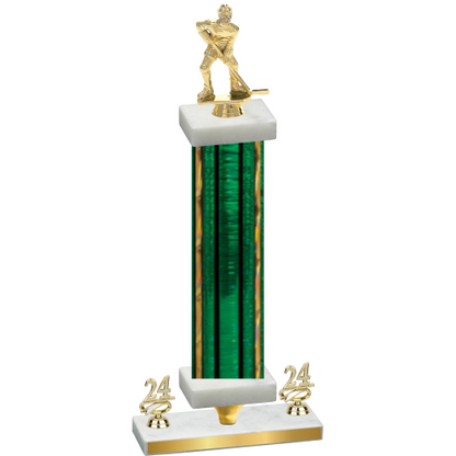 Premium Single Green Glacier Year Hockey Trophy