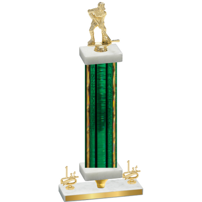 Premium Single Green Glacier First Place Hockey Trophy