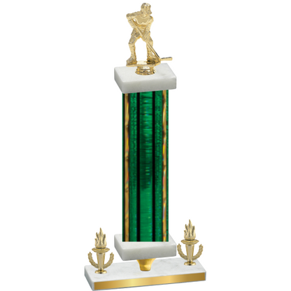 Premium Single Green Glacier Victory Hockey Trophy