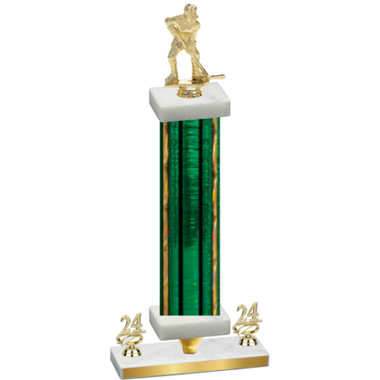 Premium Single Green Glacier Year Hockey Trophy