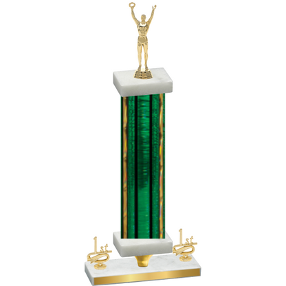 Premium Single Green Glacier First Place Victory Trophy