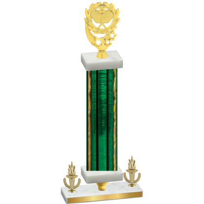 Premium Single Green Glacier Victory Pickleball Trophy