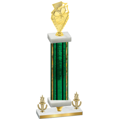 Premium Single Green Glacier Victory Pickleball Trophy