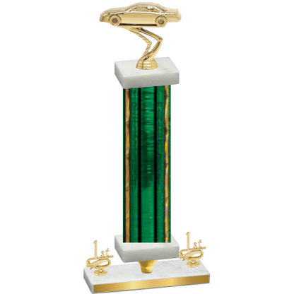 Premium Single Green Glacier First Place Cars Trophy