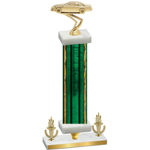 Premium Single Green Glacier Victory Cars Trophy
