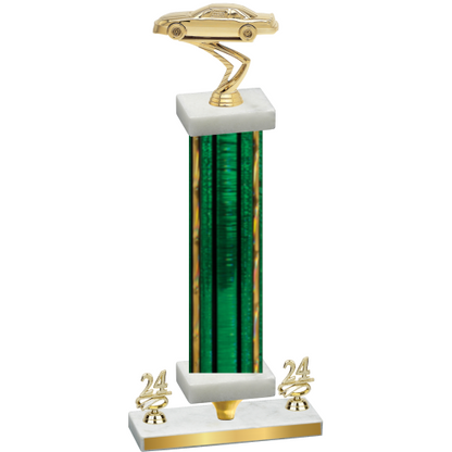 Premium Single Green Glacier Year Cars Trophy