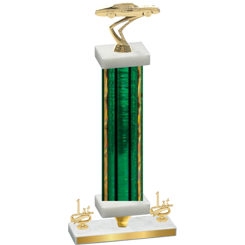 Premium Single Green Glacier First Place Cars Trophy