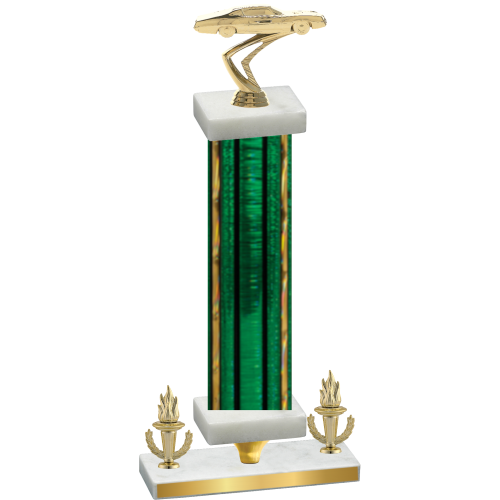Premium Single Green Glacier Victory Cars Trophy