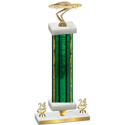 Premium Single Green Glacier Year Cars Trophy