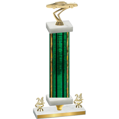 Premium Single Green Glacier Year Cars Trophy
