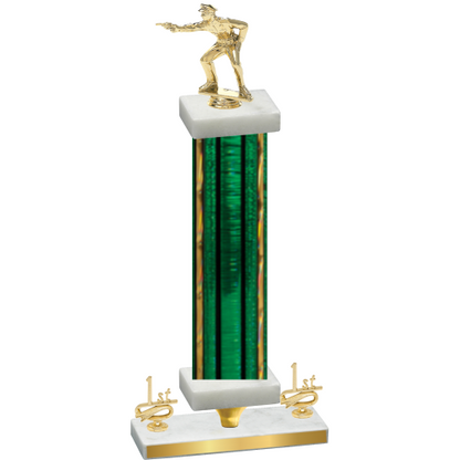Premium Single Green Glacier First Place Shooter Trophy
