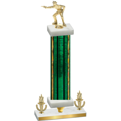 Premium Single Green Glacier Victory Shooter Trophy