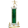 Premium Single Green Glacier Victory Skater Trophy