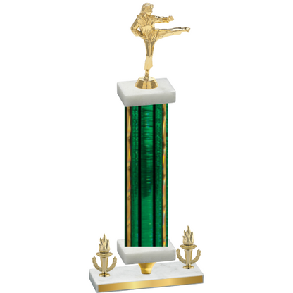 Premium Single Green Glacier Victory Karate Trophy
