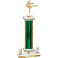 Premium Single Green Glacier Year Karate Trophy