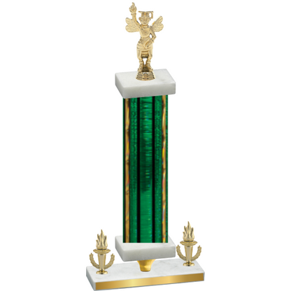 Premium Single Green Glacier Victory Academics Trophy