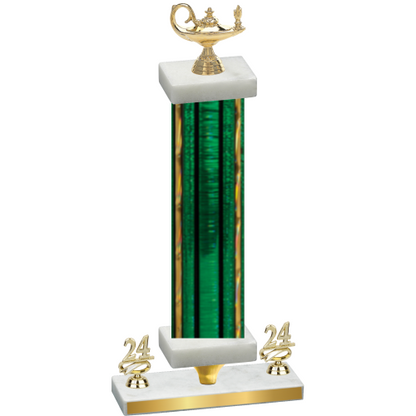 Premium Single Green Glacier Year Academics Trophy
