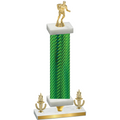 Premium Single Green Carbon Fiber Victory Rugby Trophy