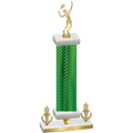 Premium Single Green Carbon Fiber Victory Tennis Trophy