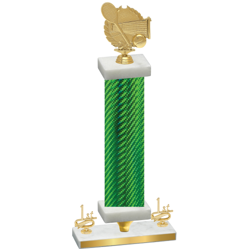 Premium Single Green Carbon Fiber First Place Tennis Trophy