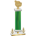 Premium Single Green Carbon Fiber Victory Tennis Trophy