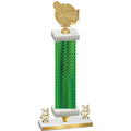 Premium Single Green Carbon Fiber Year Tennis Trophy