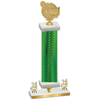 Premium Single Green Carbon Fiber Year Tennis Trophy
