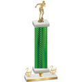 Premium Single Green Carbon Fiber Second Place Swimming Trophy