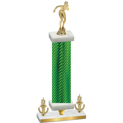 Premium Single Green Carbon Fiber Victory Tennis Trophy