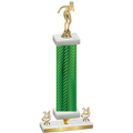 Premium Single Green Carbon Fiber Year Tennis Trophy