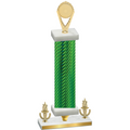 Premium Single Green Carbon Fiber Victory Insert Trophy